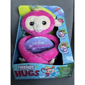 WowWee‎ Fingerlings Hugs Bella Friendly Interactive Plush Monkey Pink NEW